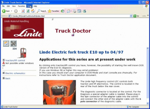 Установка программы Linde Truck Doctor 2016