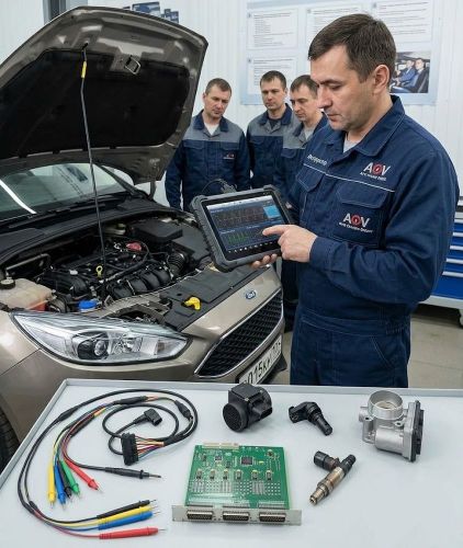 Диагностика автомобилей. Базовый. Устройство и принципы работы систем управления двигателем — видеокурс Рамиля Абдуллина