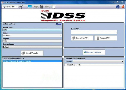 Установка программы диагностики ISUZU IDSS 2025